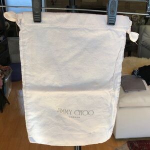 Jimmy Choo Cream/Lt Grey Shoe Bag